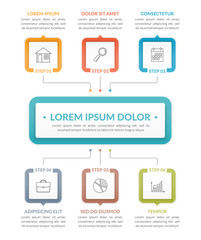 Infographic Template with 6 Steps