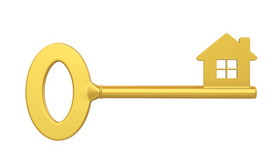 Poster - Golden House Key Isolated