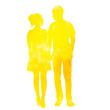 © zolotons - vector, isolated, watercolor silhouette people
