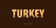 Turkey. Travel bunner with silhouettes of sights. Time to travel. Vector illustration