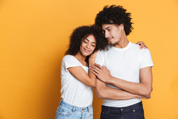 Poster - Portrait of a lovely afro american couple