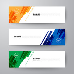 Wall Mural - banners web design template abstract vector background