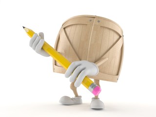 Sticker - Crate character holding pencil