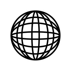 Aufkleber - International globe icon  isolated on white background