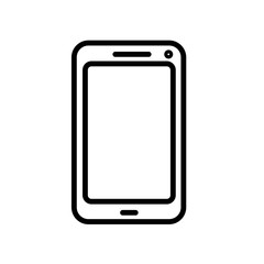 Aufkleber - Smartphone icon  isolated on white background