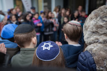 Stolpersteine Memorial With Jewish Children
