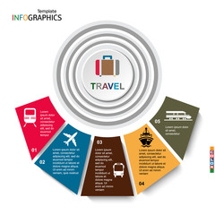 Wall Mural - travel, infographics, transportation, vector illustration