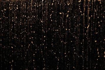 dirt on black glass