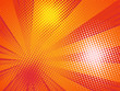 © sanchesnet1 - Abstract comics pop art style blank layout. Rays and halftone dot .