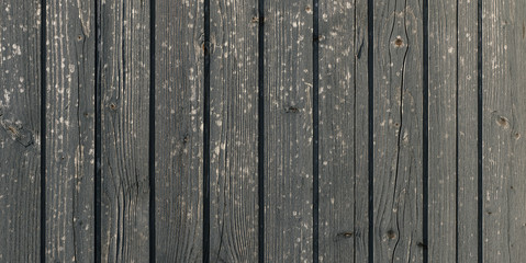 Wall Mural - Weathered wooden plank flooring