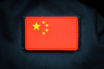 china national flag, military chevron