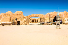 Set For The Star Wars Movie Still Stands In The Tunisian Desert Near Tozeur.