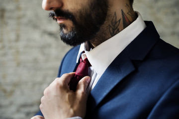 Wall Mural - Closeup of a business man