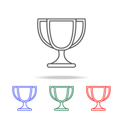 Poster - cup icon. Elements of education multi colored icons. Premium quality graphic design icon. Simple icon for websites, web design, mobile app, info graphics