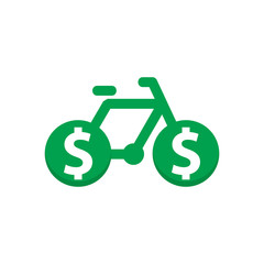 Sticker - Bike Money Logo Icon Design