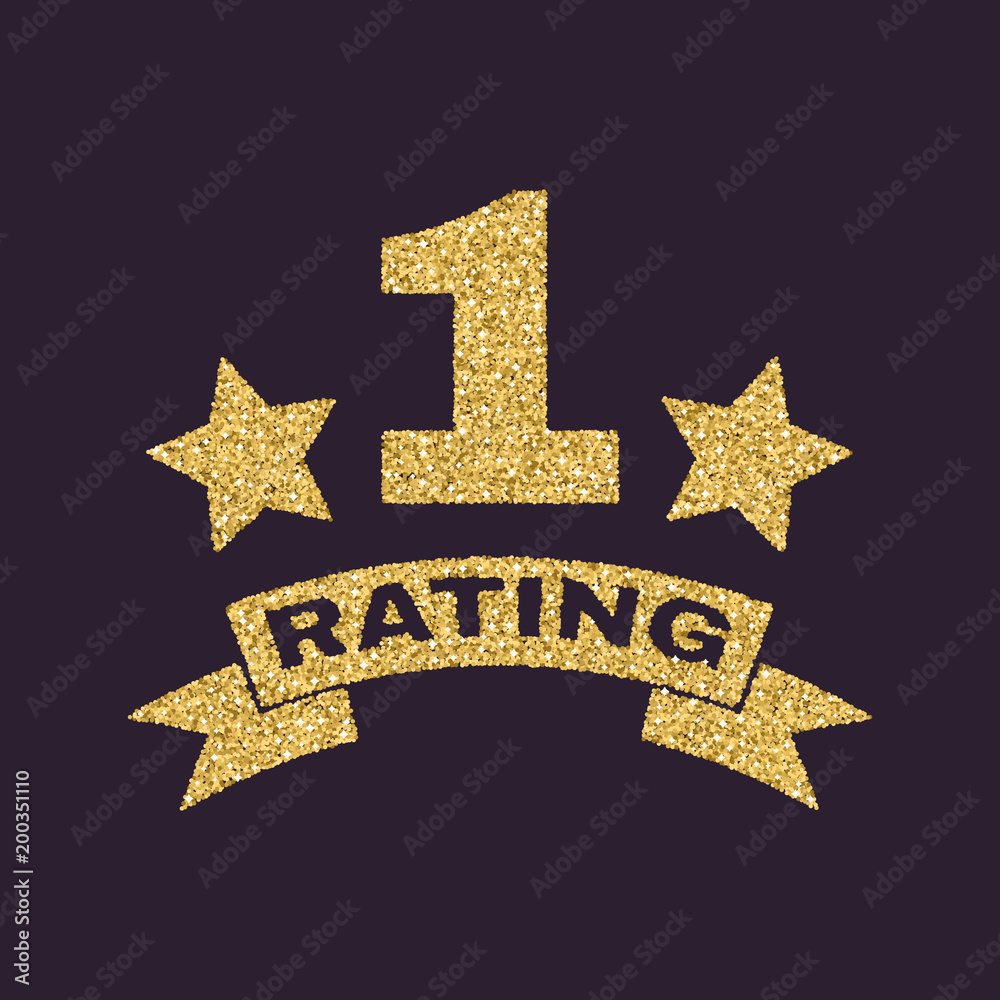 The first place rating icon. Ranking and classification, first place ...