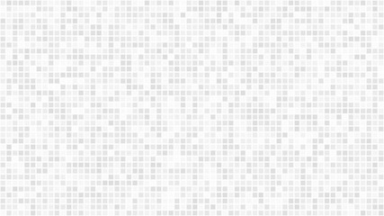 Wall Mural - Abstract light background of small squares or pixels in white and gray colors.