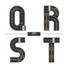 Alphabet Road In A Set QRST