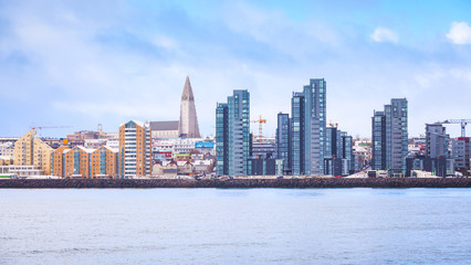 Wall Mural - Reykjavik skyline, capital city of Iceland