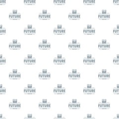 Poster - Future computers pattern vector seamless