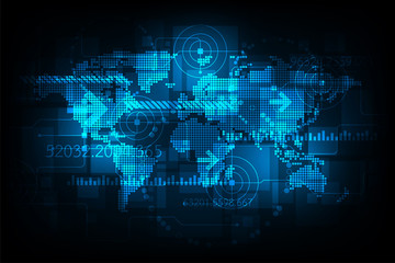 Poster - Digital world-wide data network.