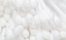 White Eared Cotton Swabs As A Background