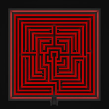 Red Maze Background Free Stock Photo - Public Domain Pictures