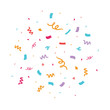 Colorful confetti vector illustration. Great for a birthday party or an event celebration invitation or decor.