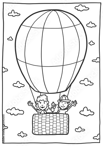 1165 heisluftballon korb malvorlage  coloring and malvorlagan