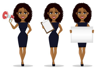 Wall Mural - African American business woman