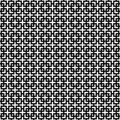 Seamless pattern of crosses of corners and squares.