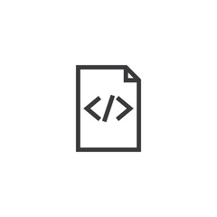 Poster - Document paper outline icon. isolated note paper icon in thin line style for graphic and web design. Simple flat symbol Pixel Perfect vector Illustration.
