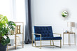 © Photographee.eu - Navy blue chair