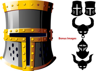 Wall Mural - knights helmet