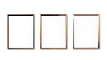 Wall Mural - Golden picture frames