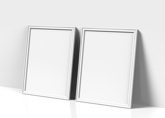 Wall Mural - White picture frame