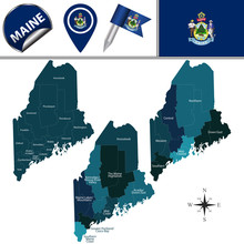 Map Of Maine With Regions