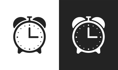 Poster - Alarm clock vector flat icons