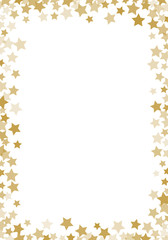 Wall Mural - Golden stars confetti vector background