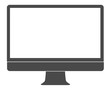 © vectorsanta - Icon personal computer monitor in a flat vector style