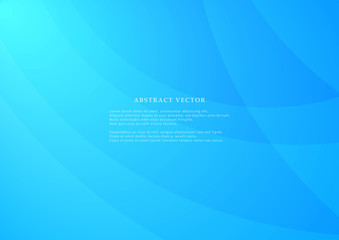 Poster - Abstract geometric modern design on Light blue background