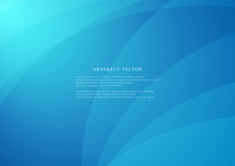 Poster - Abstract geometric modern design on Light blue background