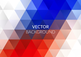 Poster - Abstract background design, vector elements for graphic template. Colourful red blue elements for branding