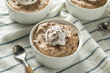 Canvas Print - Homemade Sweet Chocolate Mousse