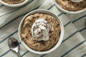 Canvas Print - Homemade Sweet Chocolate Mousse