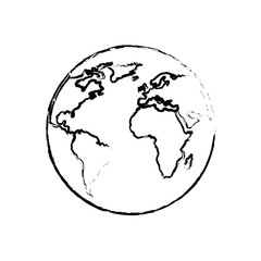 Wall Mural - planet earth world ecology energy alternative vector illustration sketch