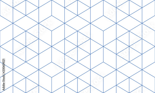 Pattern geometric blue line seamless luxury design abstract background.