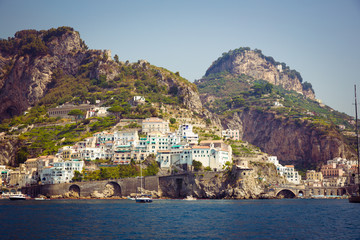 Italy island coastline , street people life style