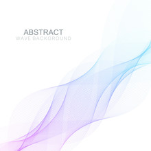 Abstract Wave Background. Geometric Template For Your Design Brochure, Flyer, Report, Website, Banner. Vector Illustration.