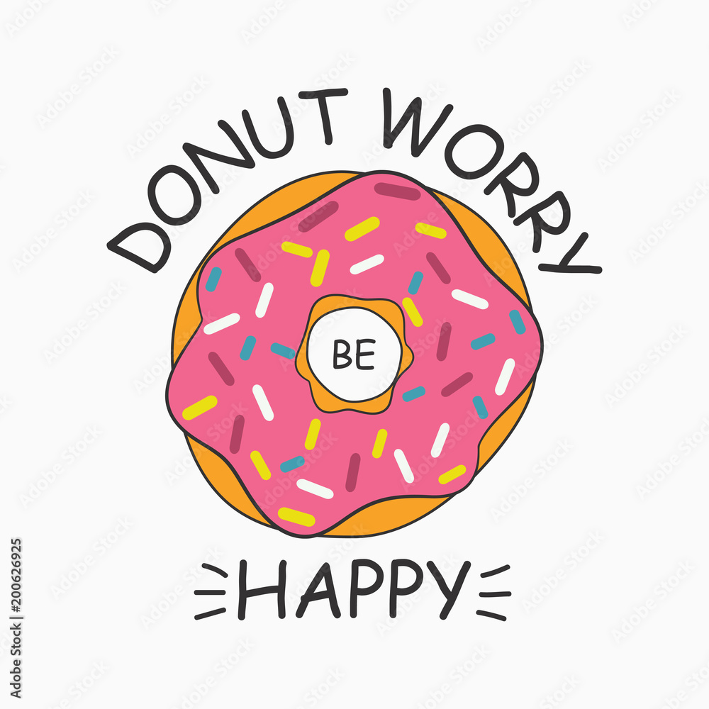 elfbar nachfüll pod läuft aus Donut worry Be happy Stock Photo main image 1